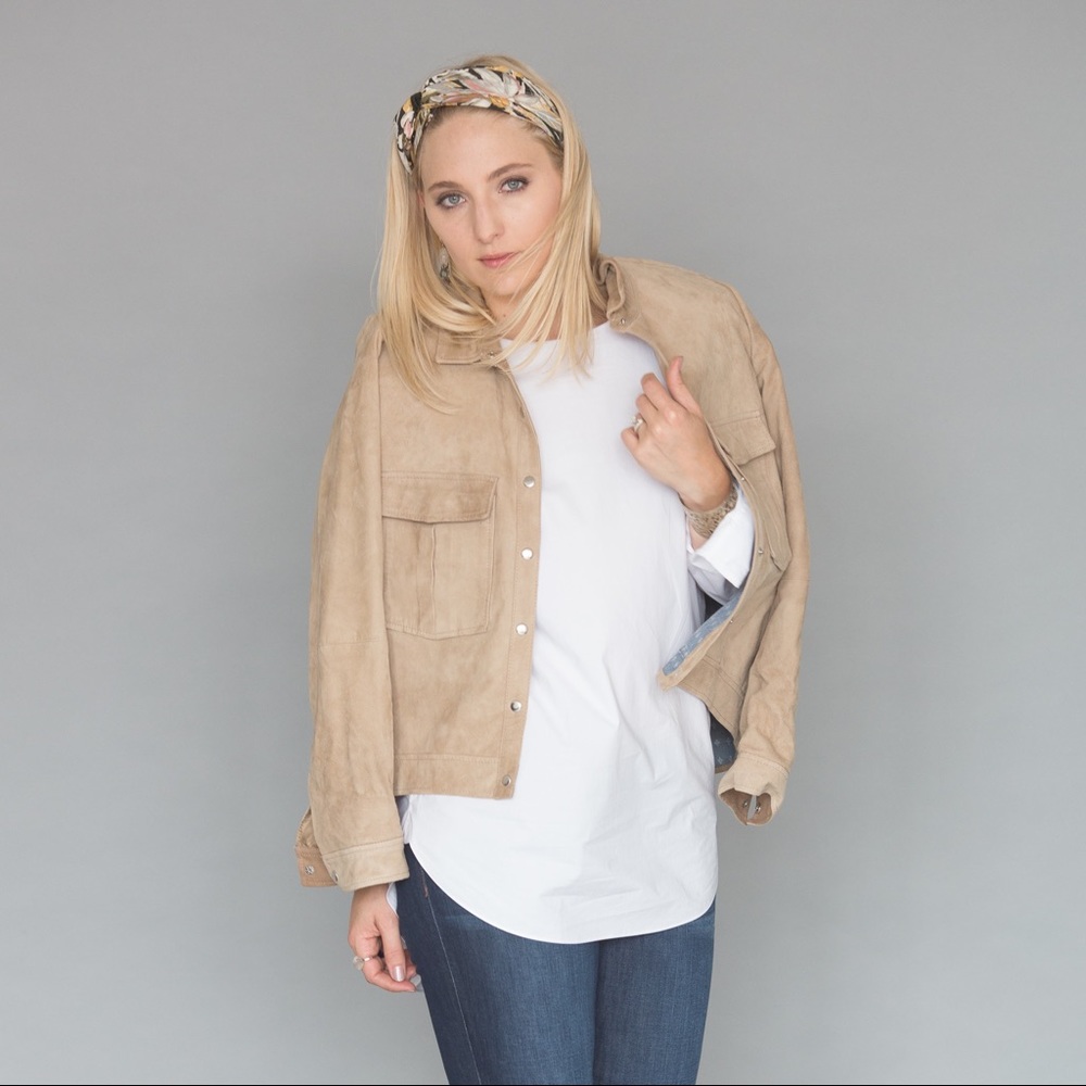 Suede jacket - like new!